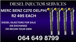 Merc Benz C270 Delphi Diesel Injectors For Sale Or Recon Your Own Copper Washers Included