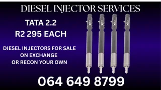 Tata 2.2 Diesel Injectors With Washers For Sale On Exchange Warranty Included