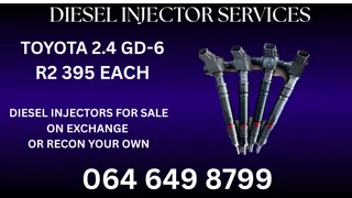 Toyota 2.4 Gd-6 Diesel Injectors For Sale On Exchange Copper Washers Included