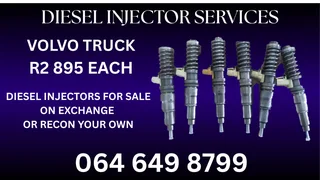 Volvo Truck Diesel Injectors For Sale On Exchange Copper Washers And Warranty Included