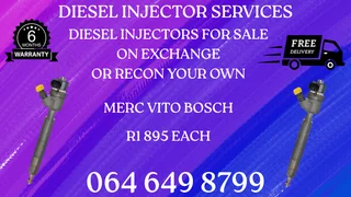 We Can Recon Your Merc Vito Bosch Diesel Injectors Copper Washers And Warranty Included