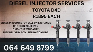 Toyota D4d Diesel Injectors With Washers For Sale Or Recon Your Own