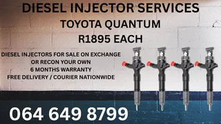 We Can Recon Your Toyota Quantum Diesel Injectors Washers And Warranty Included