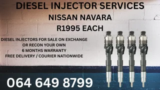 Let Us Recon Your Nissan Navara Diesel Injectors Warranty Included