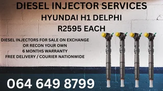 Let Us Recon Your Hyundai H1 Delphi Diesel Injectors Washers And Warranty Included
