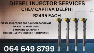 Chev Captiva Delphi Diesel Injectors For Sale On Exchange Or Recon Your Own With Washers