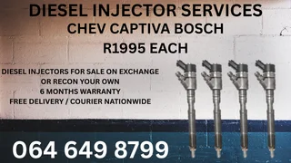 Chev Captiva Bosch Diesel Injectors For Sale On Exchange Or Recon Your Own With Warranty