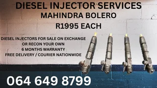 Mahindra Bolero Diesel Injectors For Sale On Exchange Or Recon Your Own With Washers And Warranty