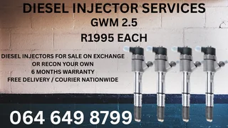 Gwm 2.5 Diesel Injectors For Sale On Exchange With Washers And Warranty
