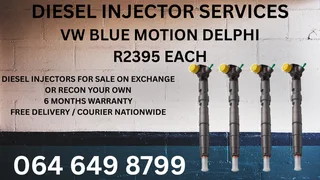 Vw Blue Motion Delphi Diesel Injectors For Sale Or Recon Your Own With Washers And Warranty