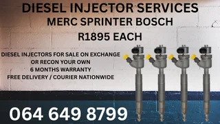 Merc Sprinter Bosch Diesel Injectors With Washers For Sale Or Recon Your Own
