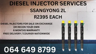 We Can Recon Your Ssangyong 2l Diesel Injectors Washers And Warranty Included