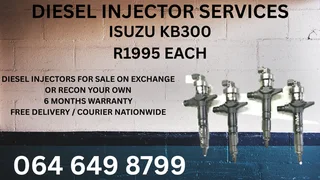Let Us Recon Your Isuzu Kb300 Diesel Injectors Warranty Included