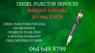Nissan Navara Diesel Injectors With Washers For Sale Or Recon Your Own Warranty Included