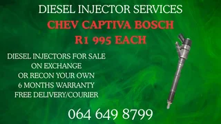 Let Us Recon Your Chev Captiva Bosch Diesel Injectors Washers And Warranty Included