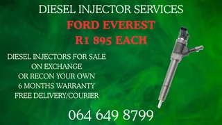 Ford Everest Diesel Injectors For Sale On Exchange Or Recon Your Own Warranty Included