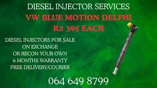 Vw Blue Motion Delphi Diesel Injectors For Sale On Exchange Or Recon Your Own Washers And Warranty