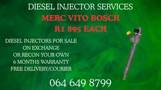 Merc Vito Bosch Diesel Injectors For Sale On Exchange Washers Included