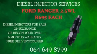 Ford Ranger 2.5wl Diesel Injectors For Sale On Exchange Warranty Included