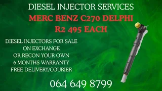 Merc Benz C270 Delphi Diesel Injectors For Sale Or Recon Your Own