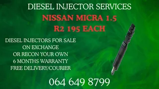 Nissan Micra 1.5 Diesel Injectors For Sale Or Recon Your Own Washers And Warranty Included