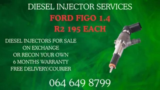 Ford Figo 1.4 Diesel Injectors With Washers For Sale On Exchange Warranty Included