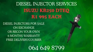 Isuzu Kb250 Dteq Diesel Injectors With Washers For Sale Or Recon Your Own Warranty Included