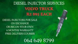 Volvo Truck Diesel Injectors For Sale On Exchange Warranty Included