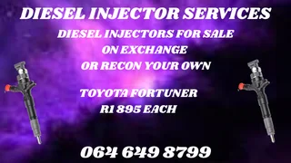 Toyota Fortuner Diesel Injectors For Sale On Exchange Or Recon Your Own