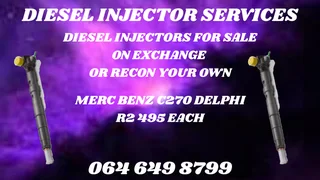 Let Us Recon Your Merc Benz C270 Delphi Diesel Injectors Washers And Warranty Included