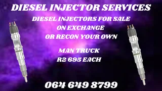 Man Truck Diesel Injectors For Sale Or Recon Your Own