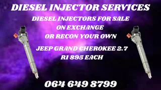 Jeep Grand Cherokee 2.7 Diesel Injectors For Sale Or Recon Your Own 6 Months Warranty Included