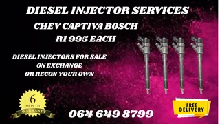 Chev Captiva Bosch Diesel Injectors For Sale On Exchange Or Recon Your Own Washers And Warranty Incl