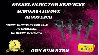 Mahindra Mhawk Diesel Injectors For Sale On Exchange Warranty Included