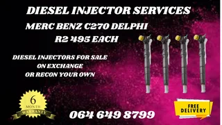 Merc Benz C270 Delphi Diesel Injectors With Washers For Sale Or Recon Your Own Warranty Included