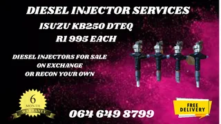 Let Us Recon Your Isuzu Kb250 Dteq Diesel Injectors Washers And Warranty Included