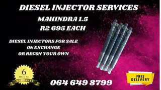 Mahindra 1.5 Diesel Injectors For Sale On Exchange 6 Months Warranty Included