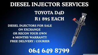 Toyota D4d Diesel Injectors With Washers For Sale On Exchange Or Recon Your Own