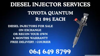 We Can Recon Your Toyota Quantum Diesel Injectors