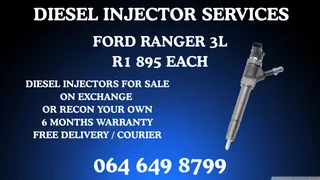 Let Us Recon Your Ford Ranger 3l Diesel Injectors Warranty Included