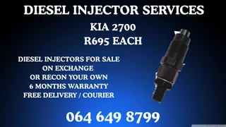 Recon Your Kia 2700 Diesel Injectors Washer Kits Included