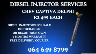 Recon Your Chev Captiva Delphi Diesel Injectors Warranty Included