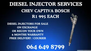 Recon Your Chev Captiva Bosch Diesel Injectors Washers And Warranty Included