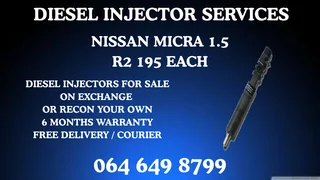 Nissan Micra 1.5 Diesel Injectors With Washers For Sale Or Recon Your Own