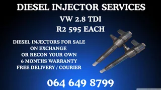 Vw 2.8 Tdi Diesel Injectors For Sale On Exchange Warranty Included