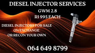 Gwm 2.8 Diesel Injectors For Sale On Exchange Or Recon Your Own Warranty Included