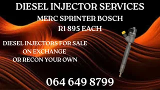 Merc Sprinter Bosch Diesel Injectors For Sale On Exchange Warranty Included