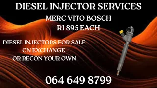 Merc Vito Bosch Diesel Injectors For Sale On Exchange Washers And Warranty Included