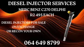 Merc Benz C270 Delphi Diesel Injectors For Sale Or Recon Your Own Warranty Included