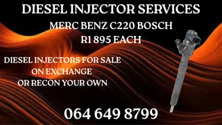 Merc Benz C220 Bosch Diesel Injectors For Sale Or Recon Your Own Washers And Warranty Included